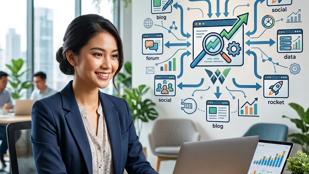 Analisis search intent dan keyword pada layar laptop untuk menentukan strategi konten SEO